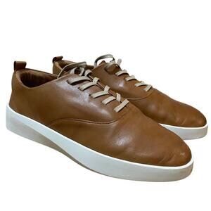 Wolf & Sheperd Unisex Size 41 Cruise Lace Up Camel‎ Brown Leather Sneaker
